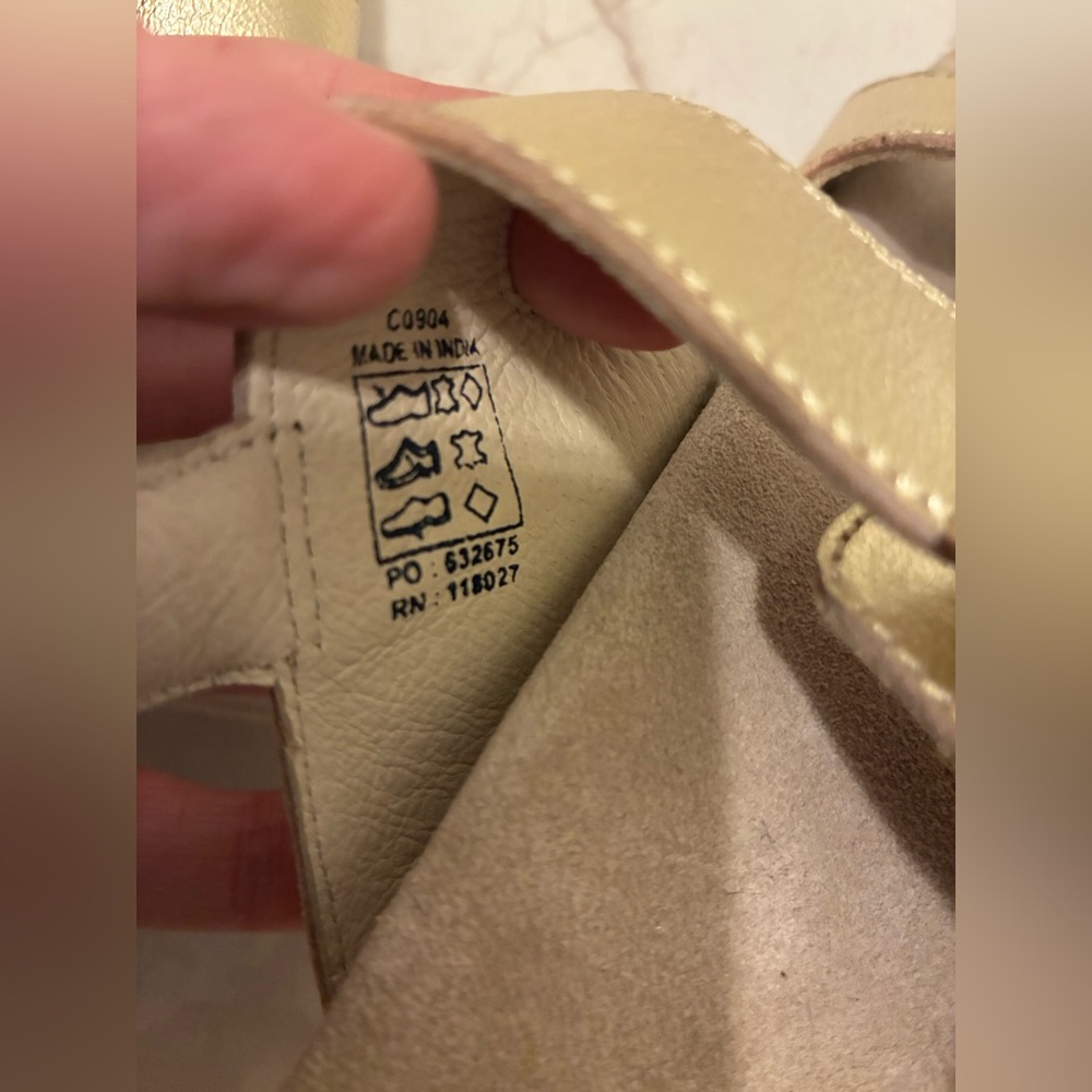 Boden Gold Rainbow Sandals - Picture 7 of 10